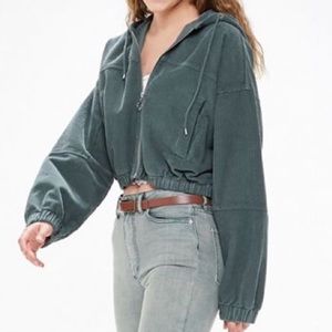 Bdg Corduroy Hooded Cropped Jacket 
